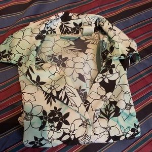 Green Tie Dye Button-up